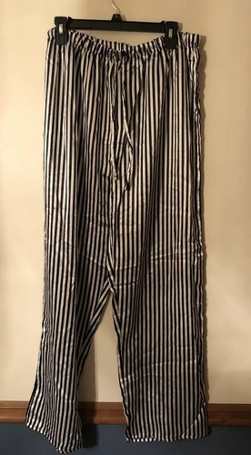 Sleep Pajama Set, Mayfair, Womens(XL) Black/White Stripe New