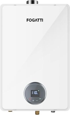 FOGATTI Indoor Tankless Water Heater 6.3GPM Instant Hot Whole House 145000BTU