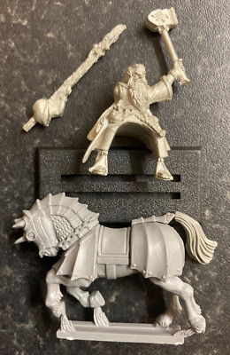 Warhammer Fantasy EMPIRE BATTLE WIZARD ASTROMANCER MOUNTED Metal Citadel 90s oop