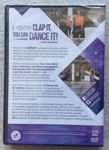 LaBLAST 3 DVD DANCE WORKOUT COLLECTION WITH LOUIS VAN AMSTEL