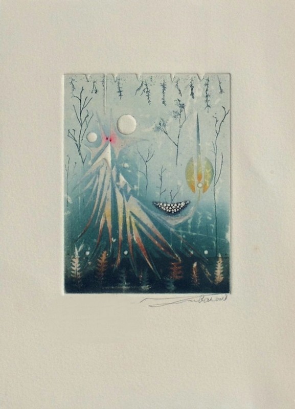 RenÃE Lubarow  Luminescence Australe Signed Etching / Gravure SignÃ©E