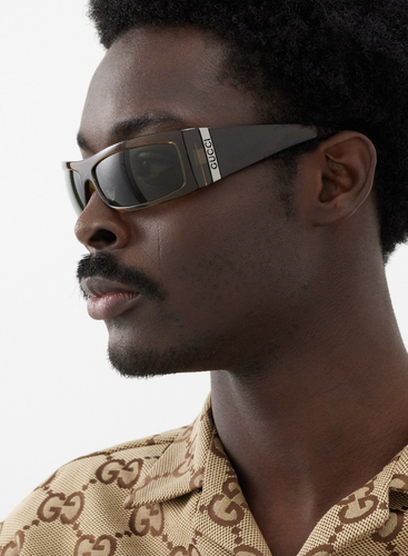 Pre-owned Gucci Gg1492s-003 Brown Sunglasses