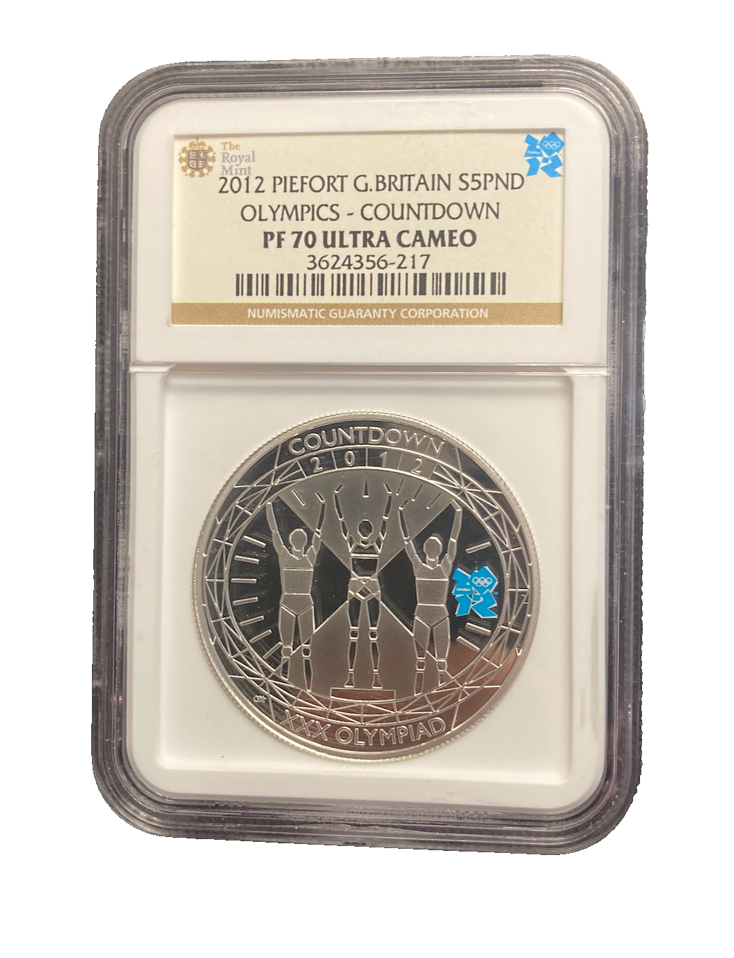 2012 OLYMPICS COUNTDOWN PIEFORT £5 銀貨 2012 OLYMPICS COUNTDOWN PIEFORT £5 銀貨