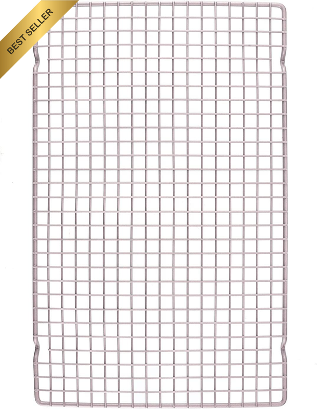 Baking and Cooling Rack, 16.3-Inch Non-Stick Bold-Grid Design Rectangle Wire Rac