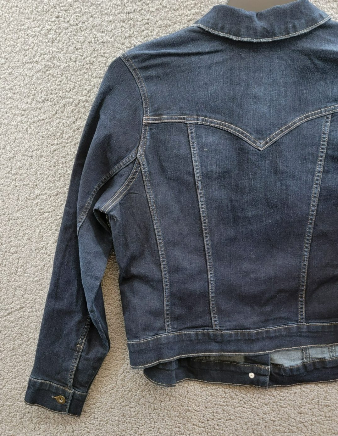 Jessica Simpson Trendy Plus Size Pixie Long Sleeve Denim Jacket Women's 1X Sevy - Picture 15 of 19