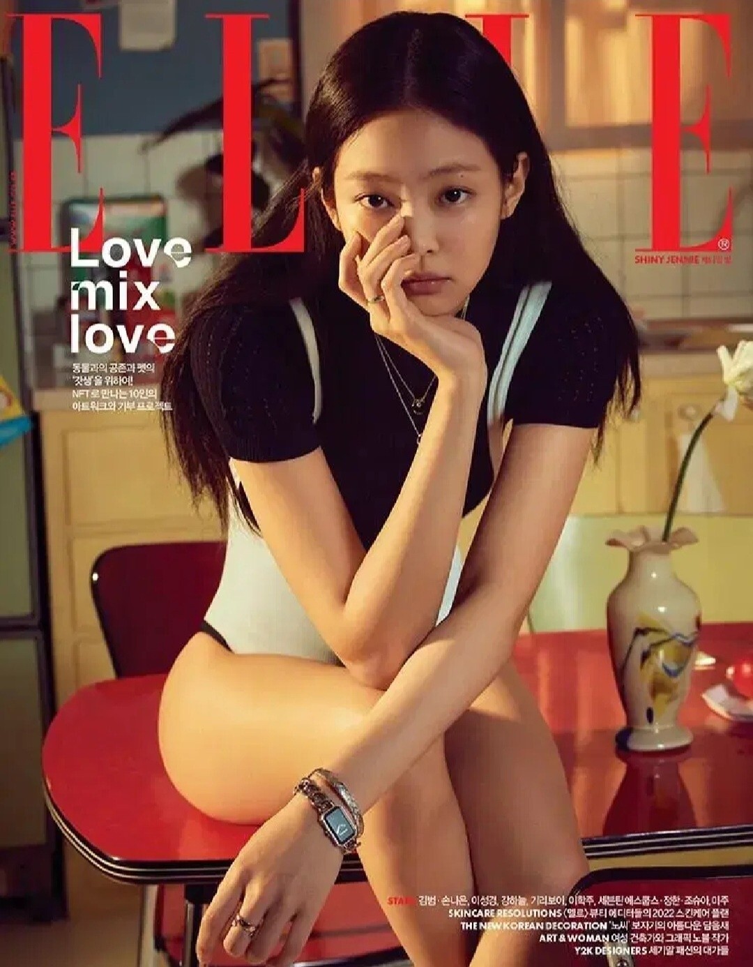 ELLE - ジェニ★雑誌セット 6種セット] 韓国女性雑誌 ELLE (エル) 2025年 8月号 Special
