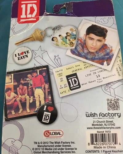 One Direction 1D ZAYN Collectible Figure Keychain - NEW!