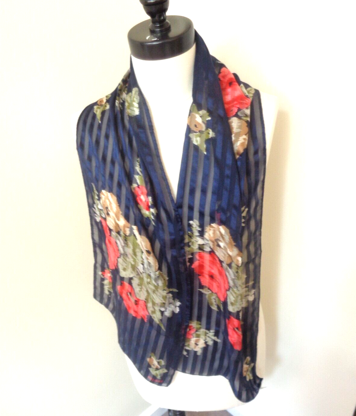 【BADBLOOD】Premium Classic Logo Scarf - Navy Premium Classic Logo Scarf - Navy Green | Navy