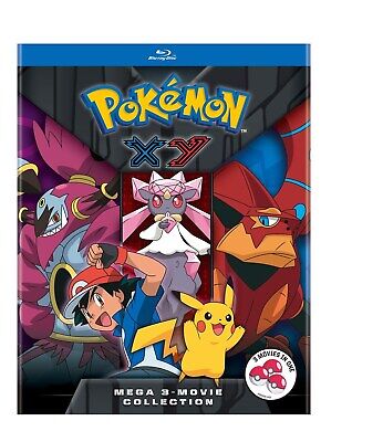 Pokémon XY Mega 3-Movie Collection Blu-ray  NEW