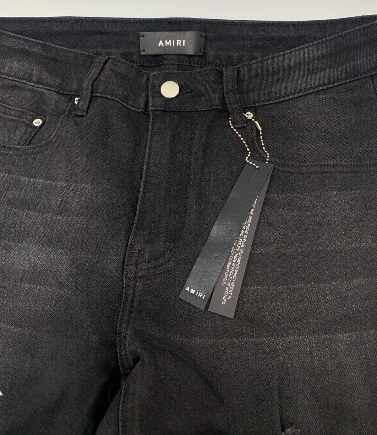 Pre-owned Amiri Cherub Black Jeans Size 32