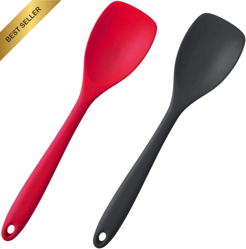 Silicone Spatulas Spoon Set of 2,Non-Stick Heat Resistant Siliconscraping Kitche