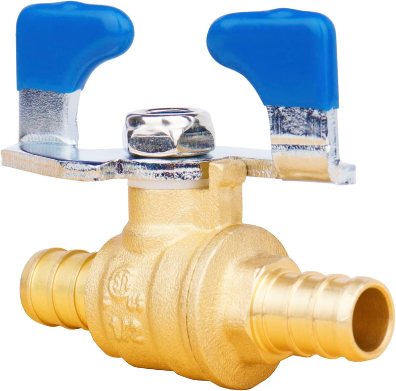 10 PCS Pex Ball Valve 1/2 Inch PEX Brass Full Port Shut Off Ball Valves,Pex Shut