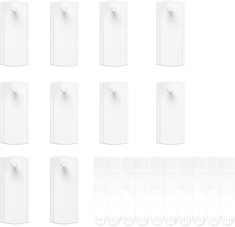 Damage-Free Picture Hanging Kit – 10 Pcs Adhesive Hooks (3 * 7.5Cm) for Frames,