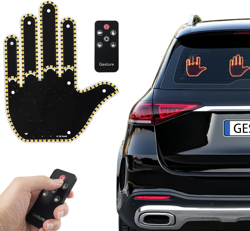 Car Gesture Light, LED Finger Light for Car,Car Finger Lighthand Gesture Car Lig