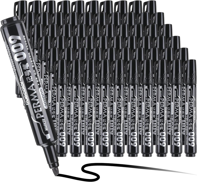 Bulk Jumbo Permanent Markers Set Black Paint Markers Ch
