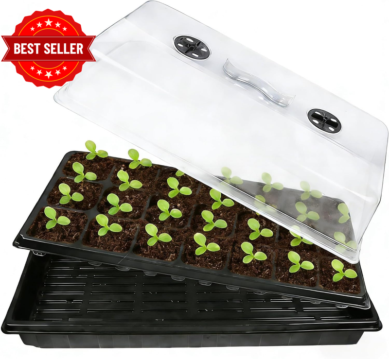4 Sets Premium Seedling Starter Kit – Thickened Insulated Nursery Box for Balcon
