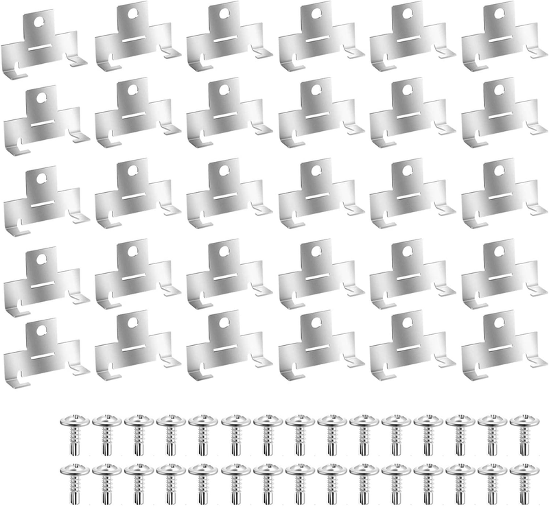 30Pcs Recessed Light Clips, 304 Stainless Steel Retrofit C Clips with Screws for 5-6