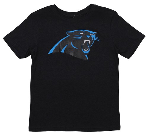 Футболка Outerstuff с короткими рукавами и логотипом молодежной команды Каролины Пантерс НФЛ