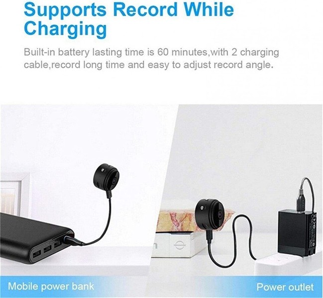 Mini Wireless Hidden Spy Camera Wifi IP Home Security 1080P HD Night Vision Cam - Image 116