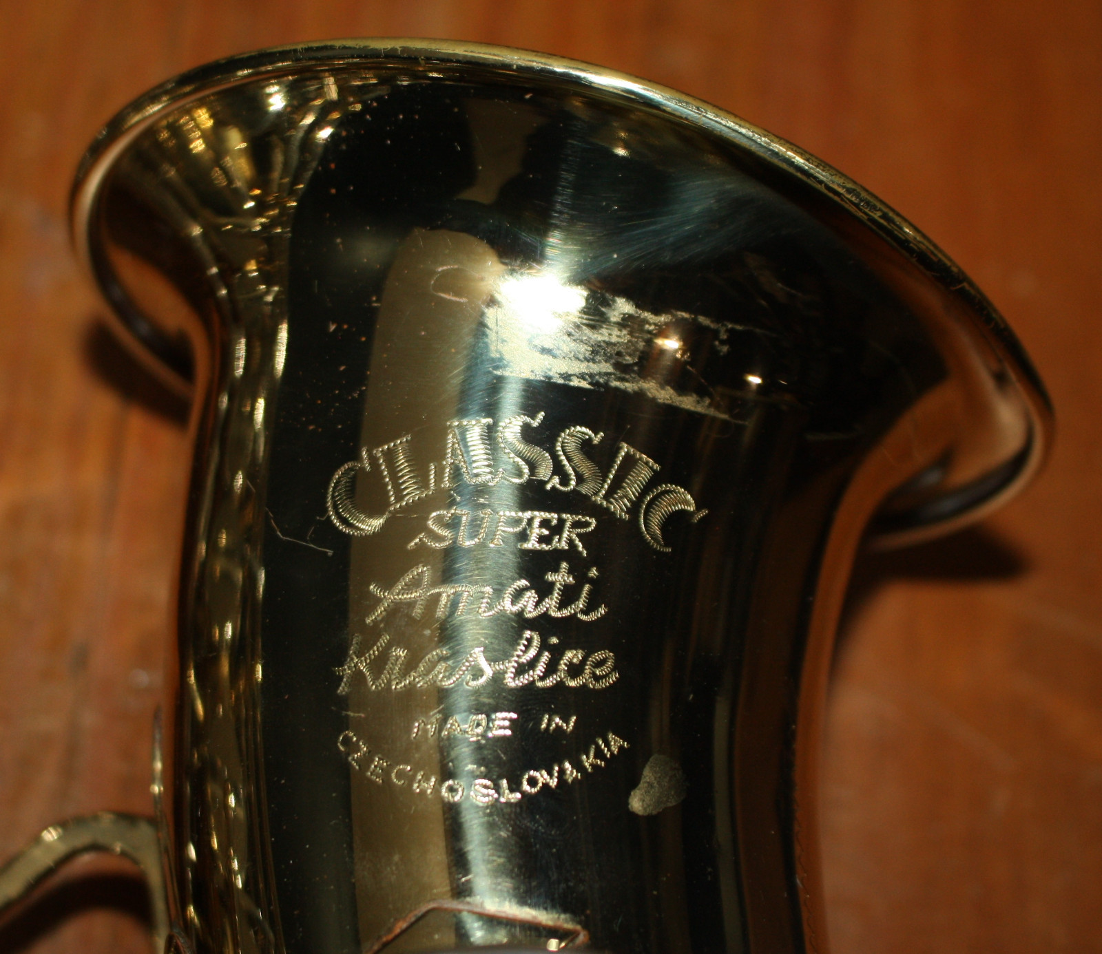 Vintage Amati Kraslice Super Classic Saxophone, Gold w/ Case, Czechoslovakia