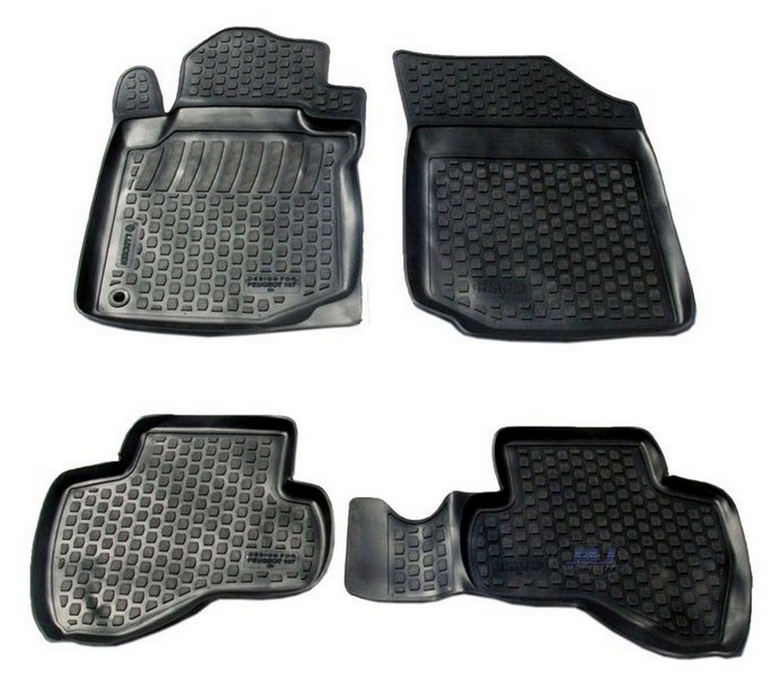 3d exclusive floor mats rubber for peugeot 107 black 4pcs eBay