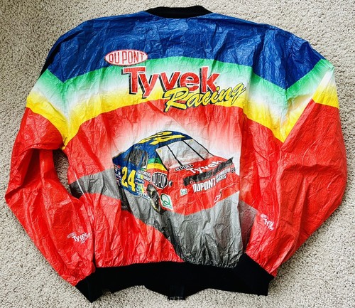 LN VTG Vintage TYVEK DUPONT Racing Zip Jacket Jeff Gordon