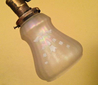 Vintage Lighting exquisite circa 1900 2 shade pendant