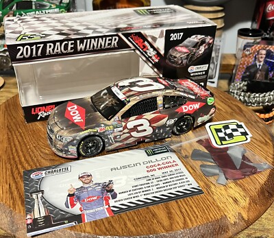 2017 Austin Dillon Coke 600 Win - Dual Autographed w/ Richard Childress