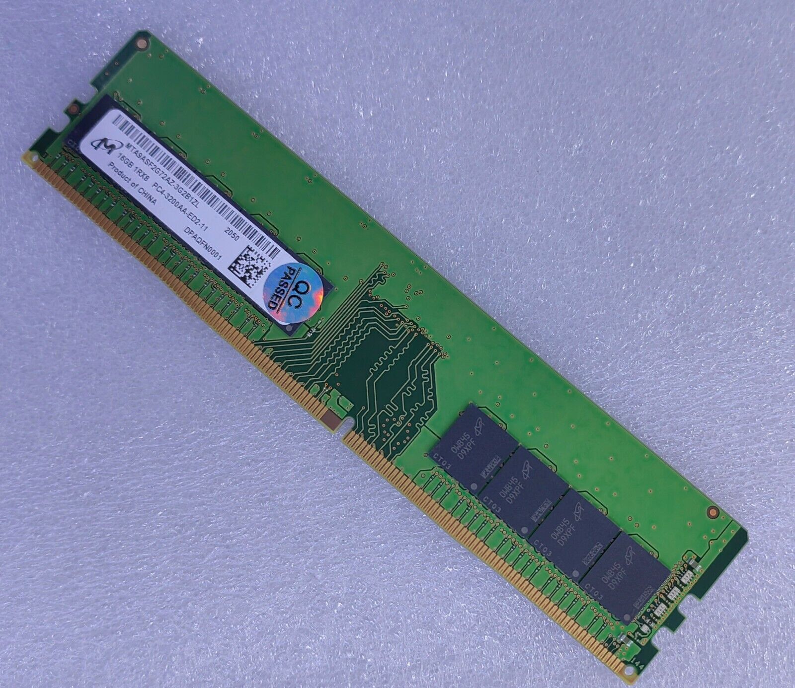 MT Micron 16GB DDR4 3200 ECC UDIMM RAM PC4-3200AA-ED2 PC4 MT Micron 16GB DDR4 3200 ECC UDIMM RAM PC4-3200AA-ED2 PC4