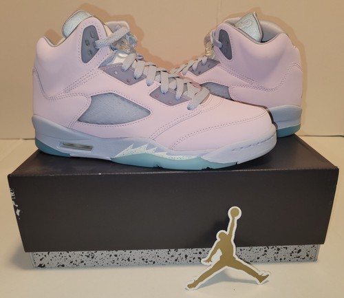 〈未使用〉NIKE AIR JORDAN 5 RETRO GS 23cm NIKE AIR JORDAN 5 V RETRO GS SUNSET FIRE RED 134092-161 US