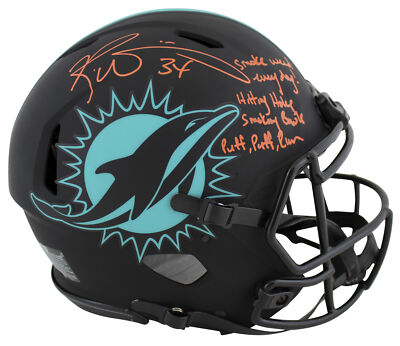 Dolphins Ricky Williams ''3x Insc'' Signed Eclipse F/S Speed Proline Helmet BAS W