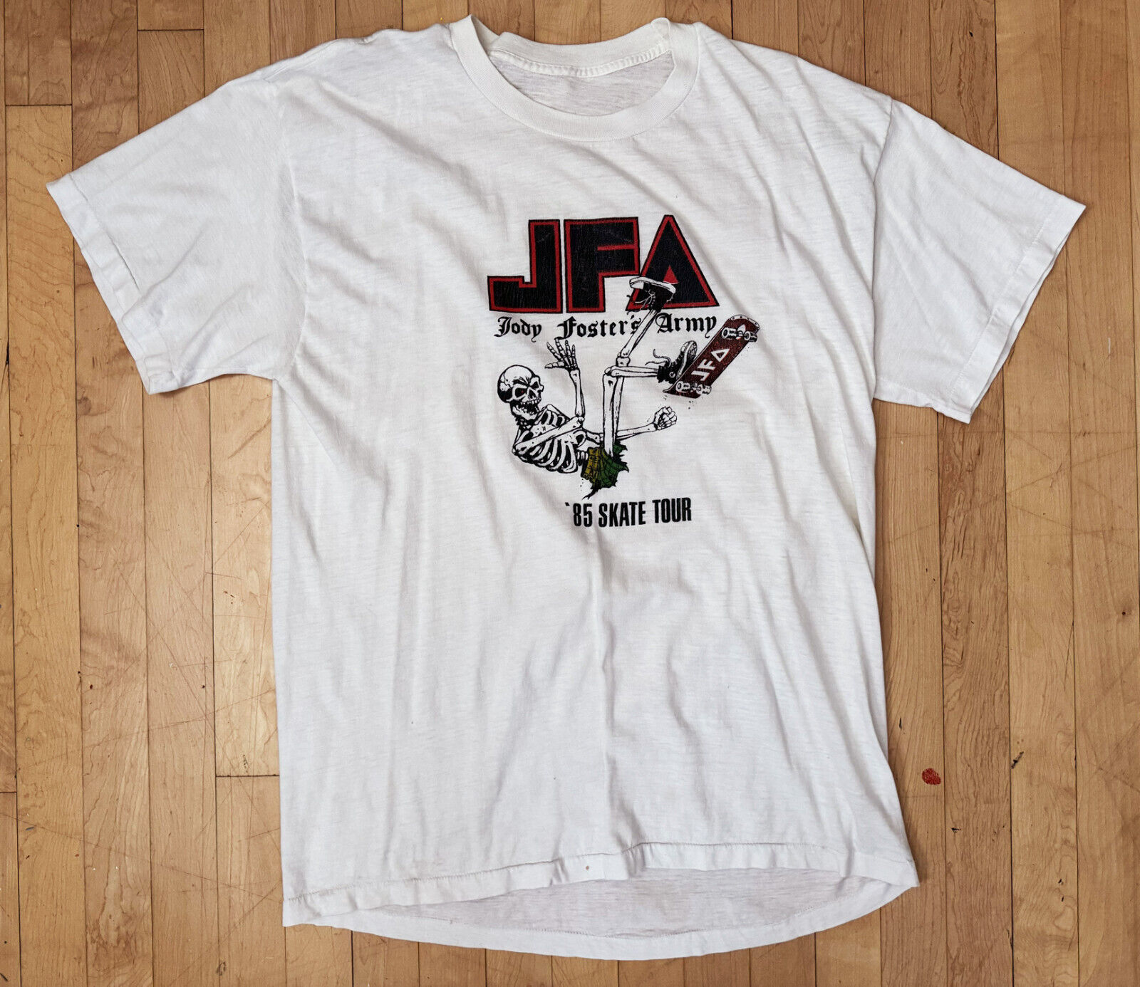 JFA '85 Skate Tour XL T-Shirt DRI Black Flag SINGLE STITCH JFA '85 Skate Tour XL T-Shirt DRI Black Flag SINGLE STITCH