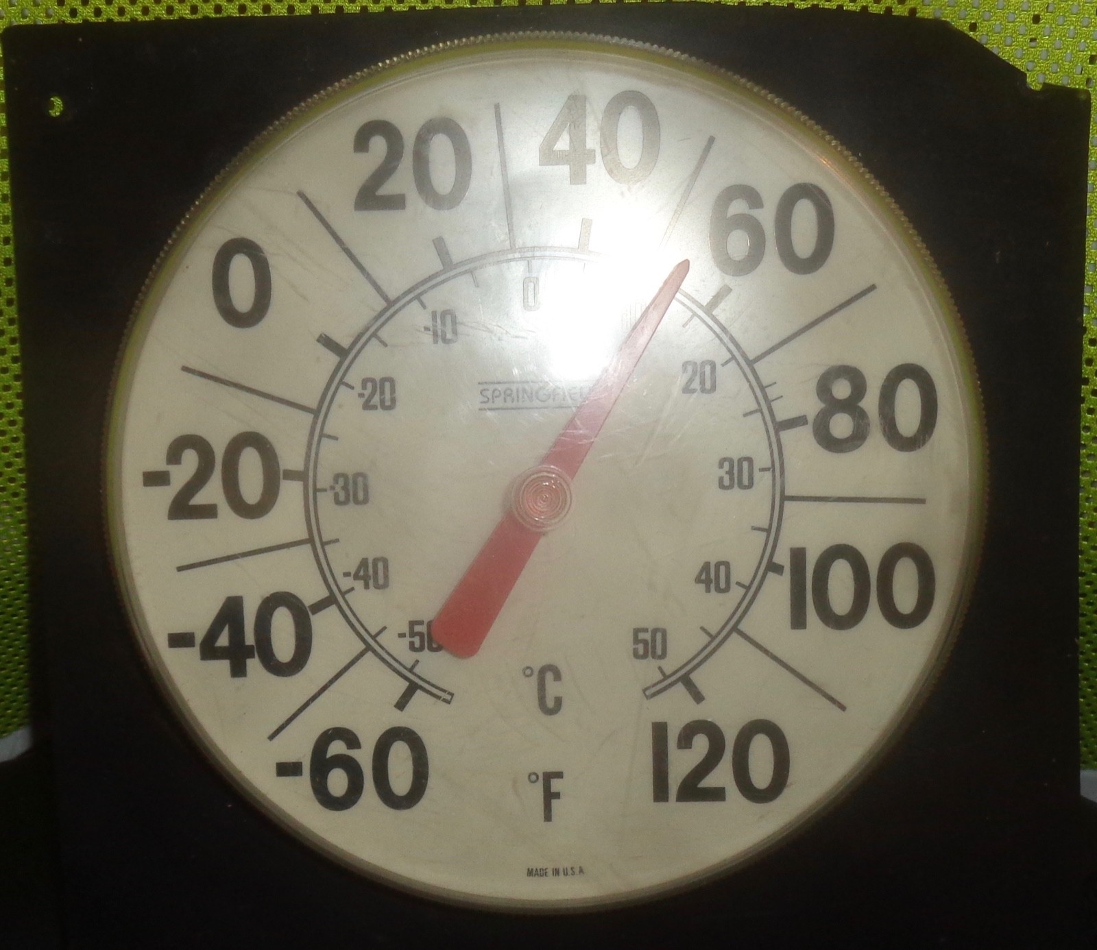 Vintage Springfield 8 inch thermometer