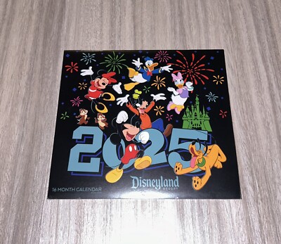 New Disneyland 16 Month Wall Calendar 2024 2025 Disney Resort +Map2024 DLR