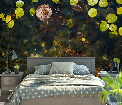 3D Cute Duckweed 6233NA Wallpaper Wall Murals Wall Paper Wall Print Mural Romy