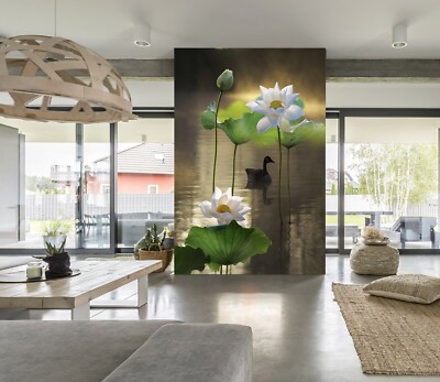 3D Mandarin Duck ZHU887 Wallpaper Wall Mural Removable Self-adhesive Zoe