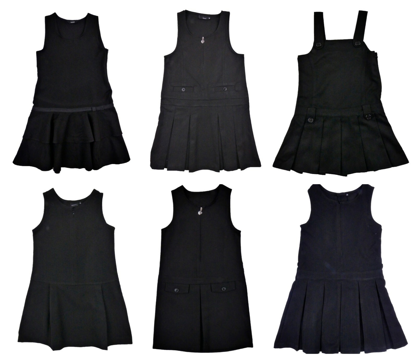 school pinafore age 16 black