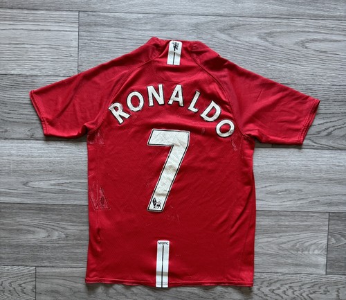 7 RONALDO MANCHESTER UNITED 2007/09 HOME FOOTBALL SHIRT