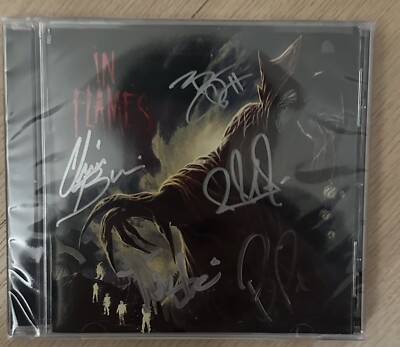 In Flames Foregone 2023 CD Jewel Case - SIGNED AUTOGRAPHED FULL BAND NEW SEALED