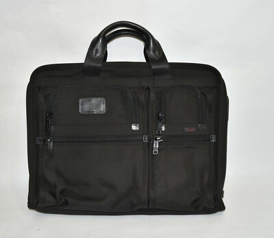 Tumi Alpha 2 Expandable Laptop Briefcase Nylon Black 26114DH