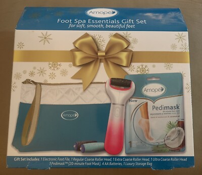 Amope Foot Spa Essentials 7pc Pedicure Gift Set~Sealed/New