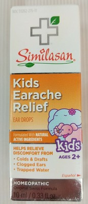 Similasan Earache Relief Ear Drops Homeopathic Formula 10 ml Exp 07/24 New