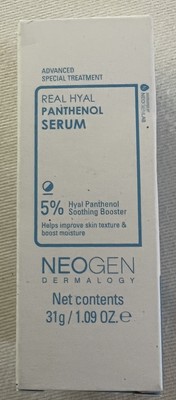 NEOGEN Dermalogy Real Hyal Panthenol Serum Full Sz 1.09oz/31g BNIB Exp 01/2027
