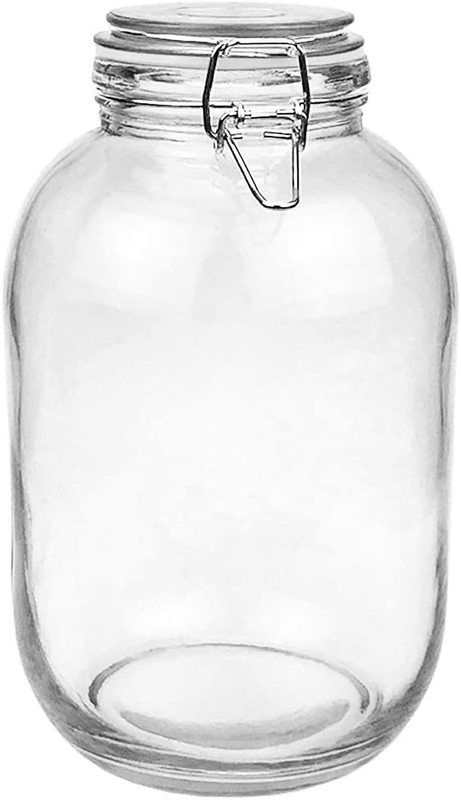 Airtight Glass Storage Jars with Lid 1 Gallon Large Mason Jar Best in Quality