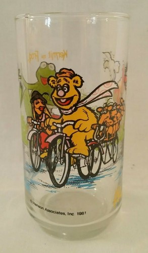 Vintage The Great Muppet Caper Muppets McDonalds Glass 1981 Henson Kermit Frog