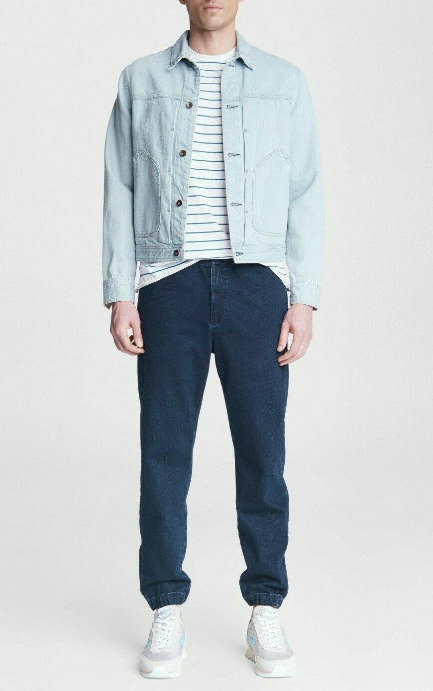 Pre-owned Rag & Bone Gr Aussicht Bequeme Passform Loopback Denim Jogger Jeans Elkhart
