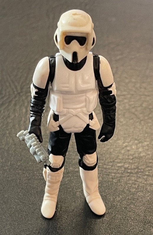 Star Wars Biker Scout Return Of The Jedi Action Figure - Repro Weapon - Lfl 1983