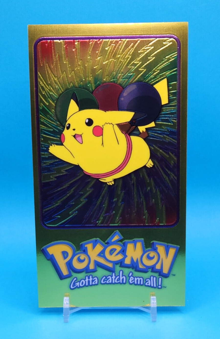 topps ピカチュウ Pokemon Card - Pikachu #4 - Topps - Oversized Jumbo - Tin