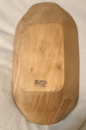 Vintage Wooden Dough Trough, 22” X 11.5”, Hand Carved In Albany KY.