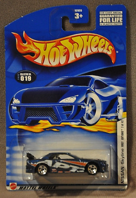 2002 Hot Wheels #019 First Editions 7/42 NISSAN SKYLINE Blue w/Chrome 5 Sp